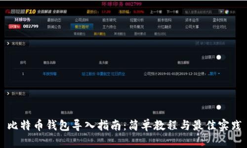 比特币钱包导入指南：简单教程与最佳实践
